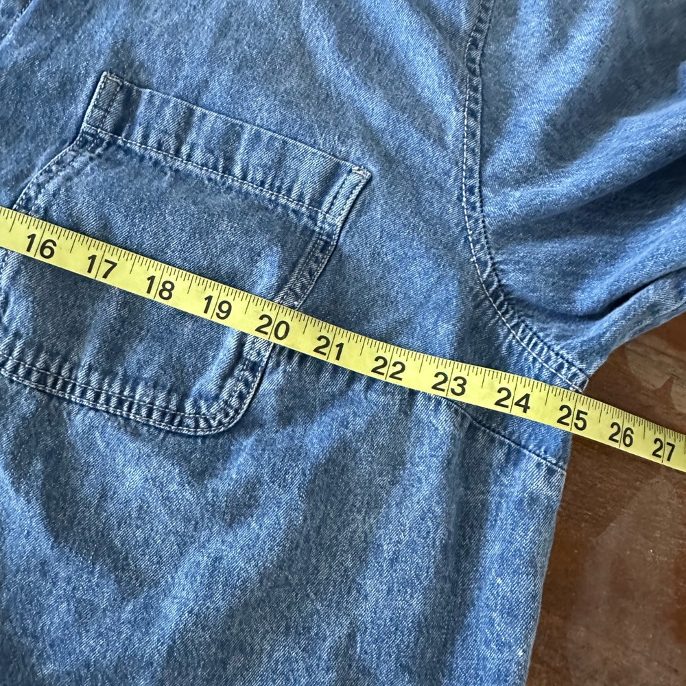 Target Universal Thread Denim Chambray Button-Up … - image 5